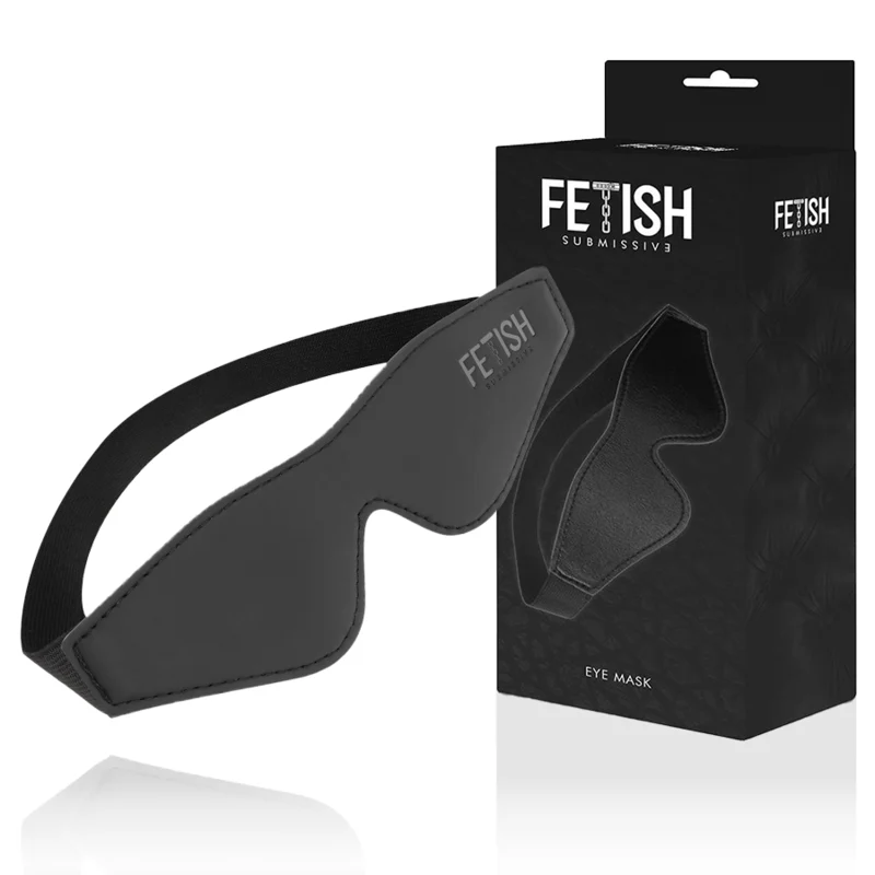 Maschera Fetish Submissive – Benda vegana con fodera in neoprene – foto 5