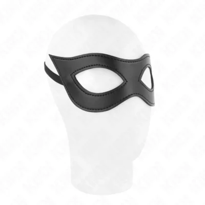 Maschera Kink – Mascherina nera in similpelle, modello 2
