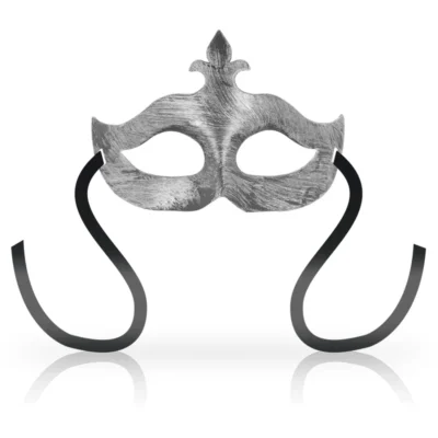 Maschera Ohmama Fiore De Lis – Stile veneziano argento