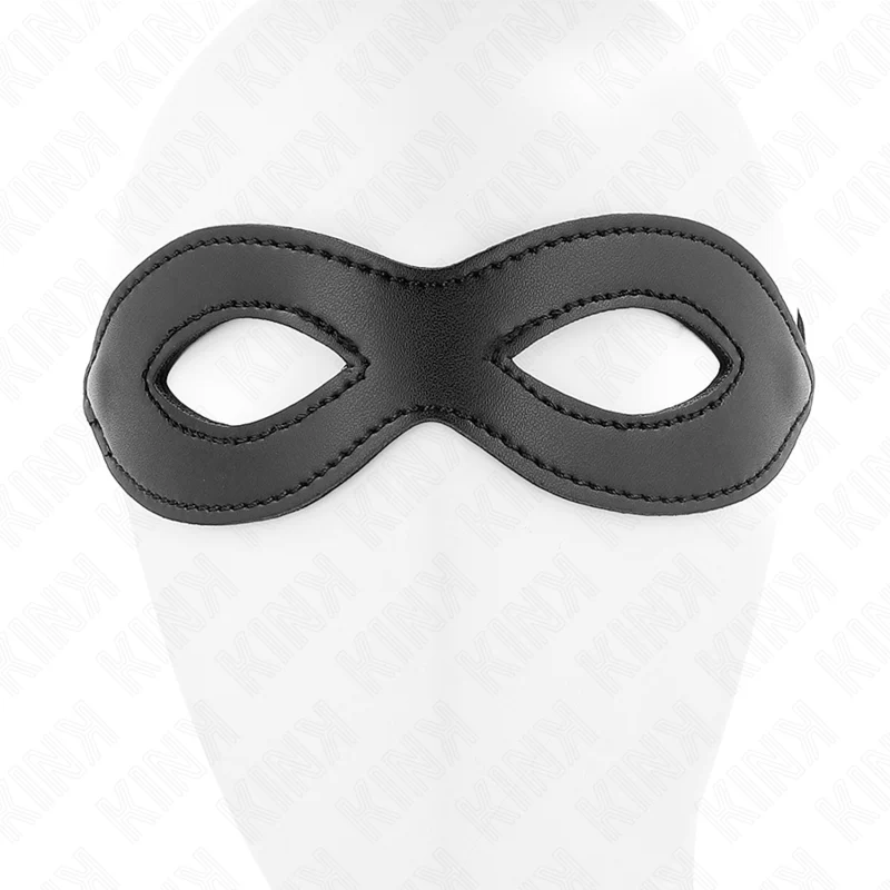 Maschera per occhi Kink – Modello 2 nera effetto pelle – foto 4