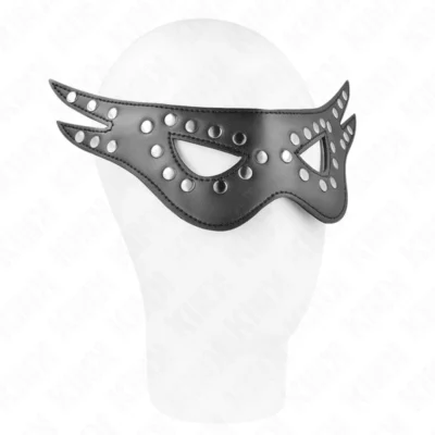 Maschera sexy Kink – Mascherina in similpelle con borchie