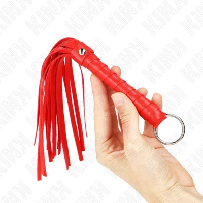 Mini Frusta Kink – Frusta rossa a code multiple da 28 cm