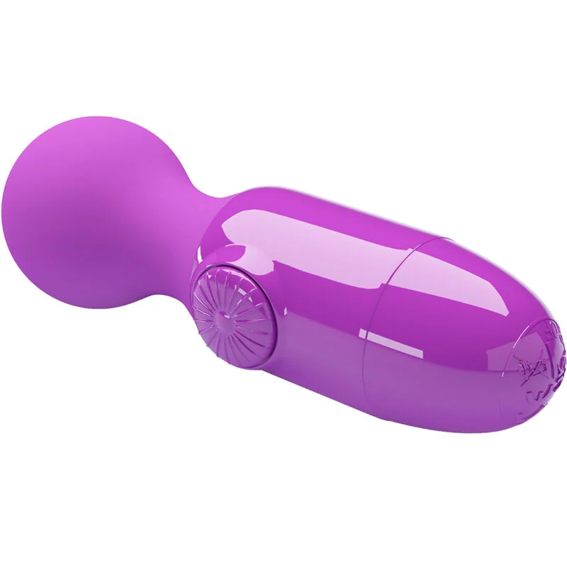 Mini Massaggiatore Pretty Love – Wand compatto viola – foto 4