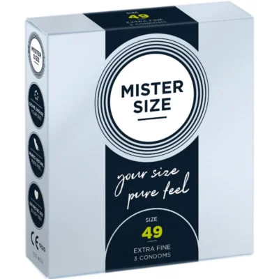 Mister Size 49 – Preservativi extra fini taglia S, 3 pezzi
