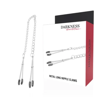 Morsetti Capezzoli Darkness – Pinzette in metallo con catena