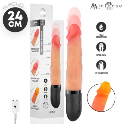 Mr Intense Jean – Vibratore realistico su e giù con calore