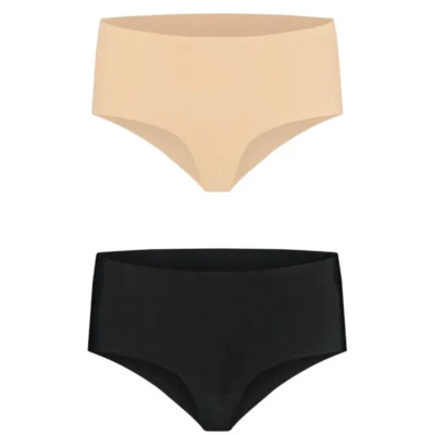 Mutandine Bye Bra – Slip alto senza cuciture, pack da 2