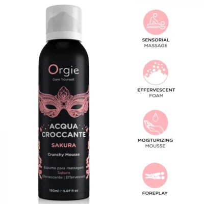 Orgie Acqua Croccante – Mousse da massaggio Sakura 150 ml