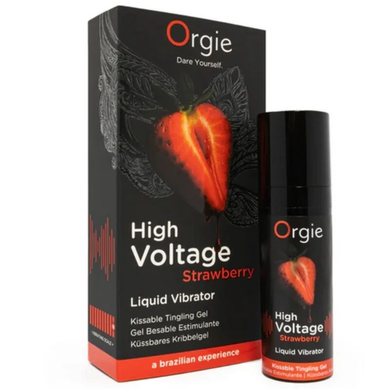 Orgie High Voltage – Gel stimolante baciabile alla fragola 15 ml – foto 2