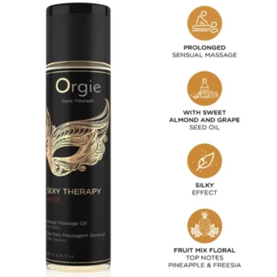 Orgie Sexy Therapy Amor – Olio da massaggio sensuale 200 ml