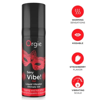 Orgie Sexy Vibe Hot – Gel intimo vibrante e riscaldante 15 ml