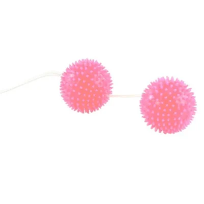 Palline vaginali Baile – Sfere rosa strutturate 3,6 cm