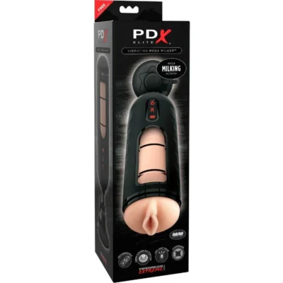 PDX Elite Mega Milker – Masturbatore vibrante con compressione