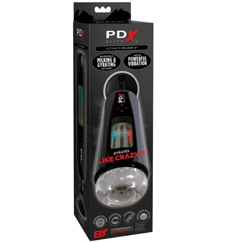 PDX Ultimate Milker 2 – Masturbatore rotante e vibrante – foto 2
