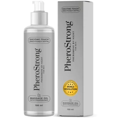 Pherostrong By Night – Olio da massaggio con feromoni per uomo