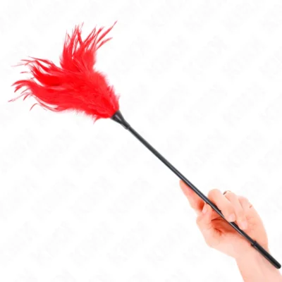 Piumino Kink Tickle rosso – Stuzzicatore di piume 45 cm