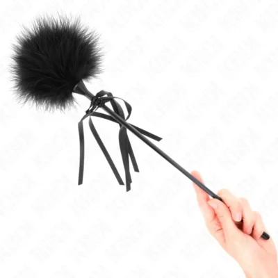 Piumino Tickle Kink – Solletico con piume e nastri, 35 cm