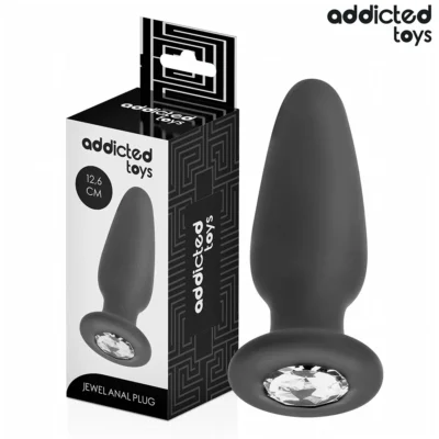 Plug anale Addicted Toys – Con gioiello, taglia L 12,6 cm