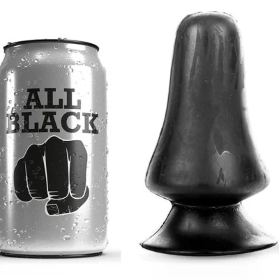Plug Anale All Black 12 cm – Butt plug nero a base svasata