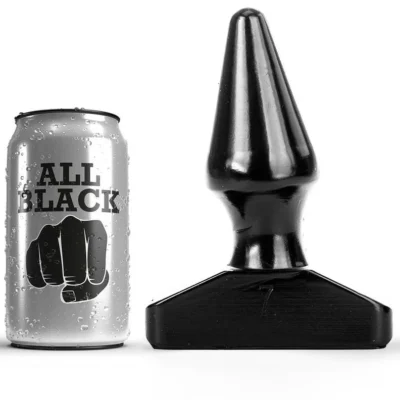 Plug Anale All Black 16 cm – Butt plug conico in PVC