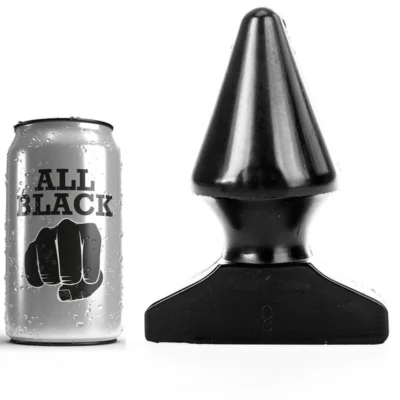 Plug Anale All Black 17 cm – Butt plug conico a base larga