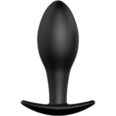 Plug Anale Pretty Love – Ancorante in silicone nero 8,5 cm
