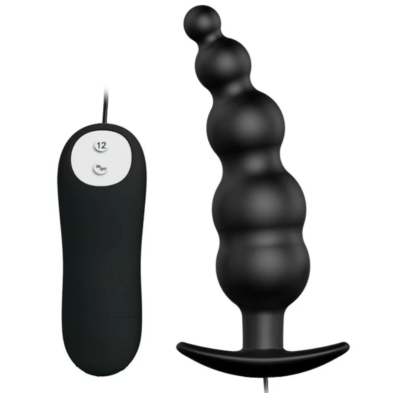 Plug anale Pretty Love – Vibrante a sfere con 12 modalità