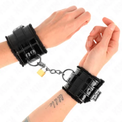 Polsiere Kink – Manette imbottite con lucchetto regolabili