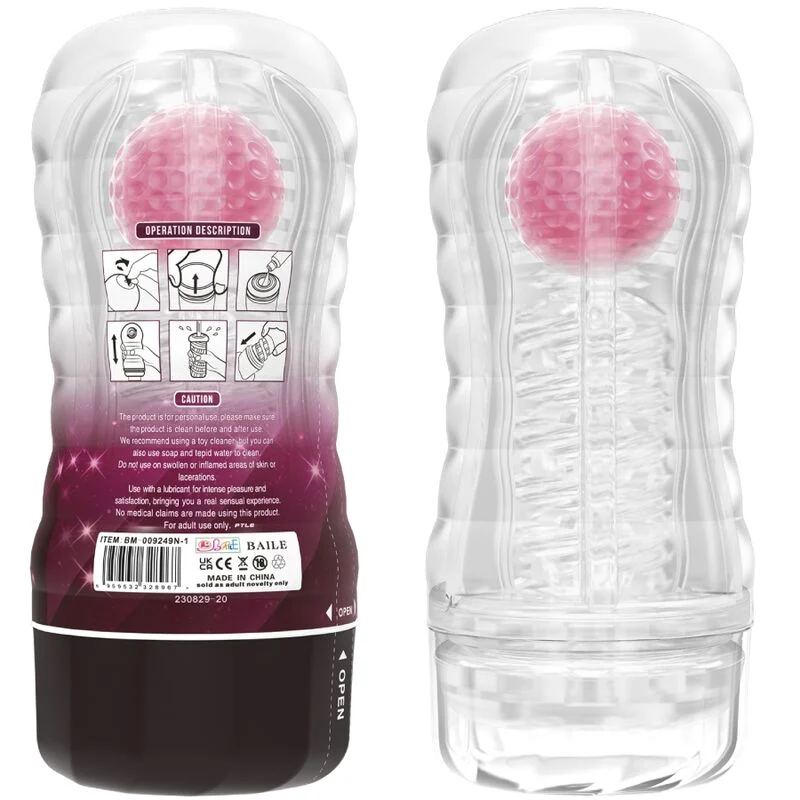 Pretty Love Black Hole – Masturbatore Vacuum Cup con sfera – foto 2