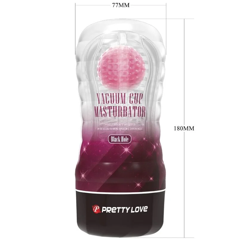 Pretty Love Black Hole – Masturbatore Vacuum Cup con sfera – foto 4