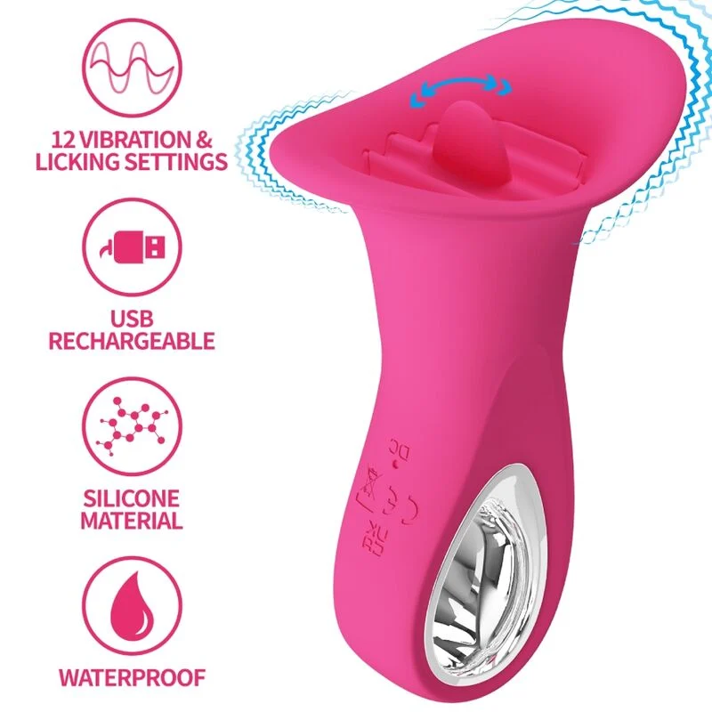Pretty Love Clyde – Vibratore orale con lingua vibrante