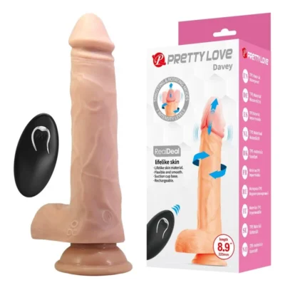 Pretty Love Davey – Dildo vibrante con spinta e rotazione