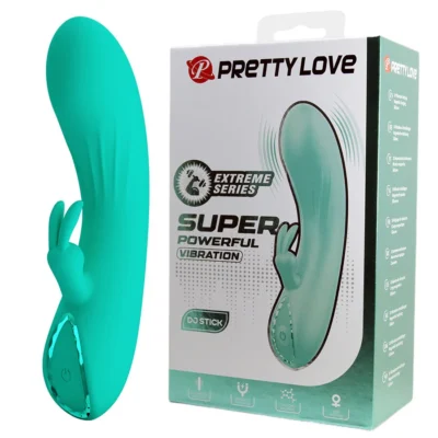 Pretty Love DJ Stick – Vibratore rabbit punto G turchese