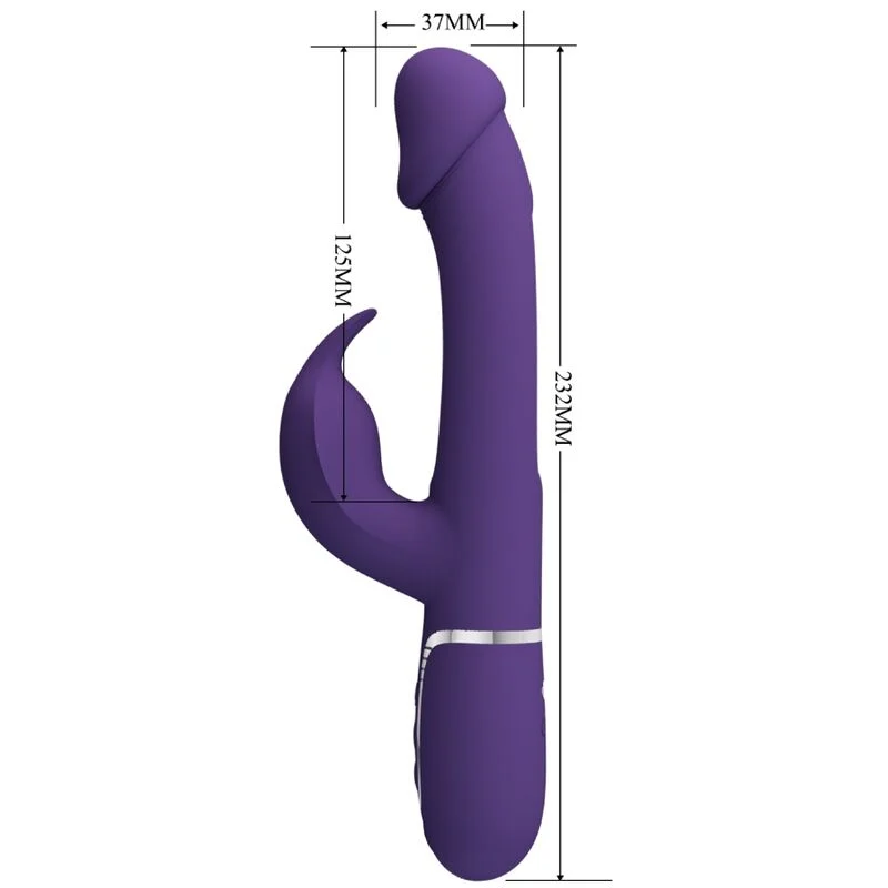 Pretty Love Kampas – Vibratore rabbit 3 in 1 con lingua – foto 6
