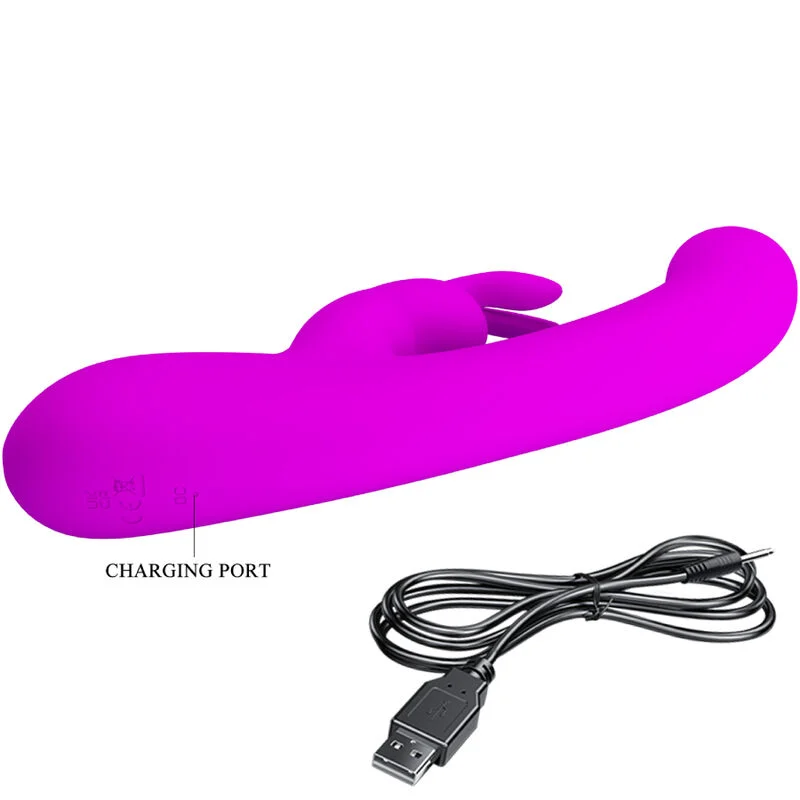 Pretty Love Lamar – Vibratore rabbit e punto G viola – foto 7