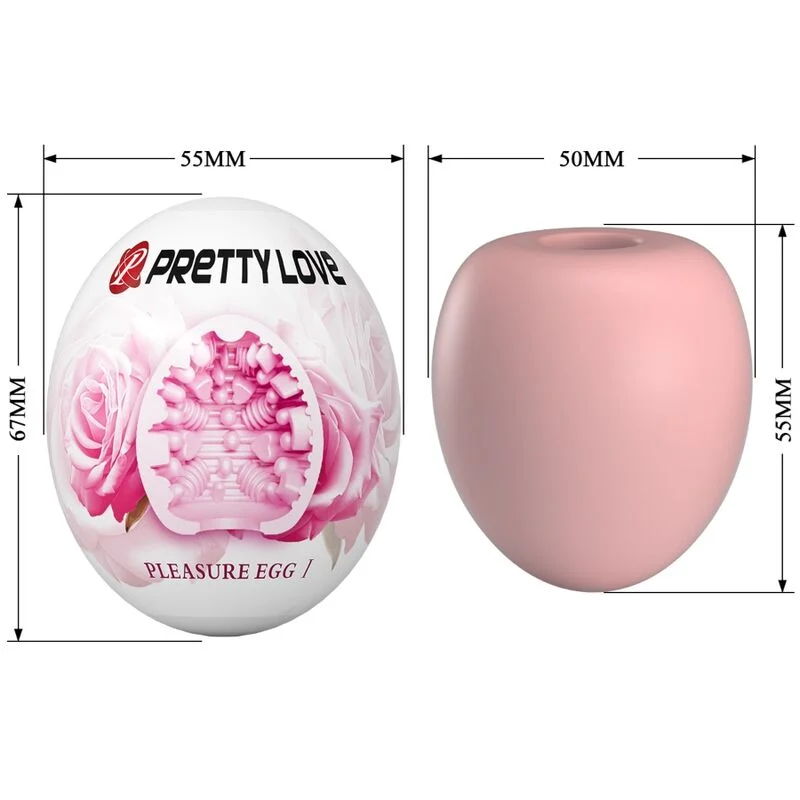 Pretty Love Pleasure Egg – Masturbatore a uovo rosa – foto 6