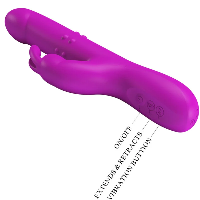 Pretty Love Reese – Vibratore rabbit con spinta e rotazione – foto 7