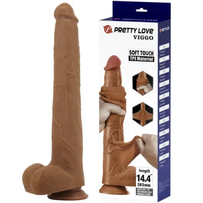 Pretty Love Viggo – Dildo realistico flessibile da 36,5 cm