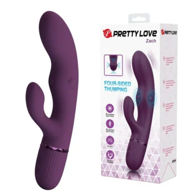 Pretty Love Zach – Vibratore rabbit ricaricabile con spinta