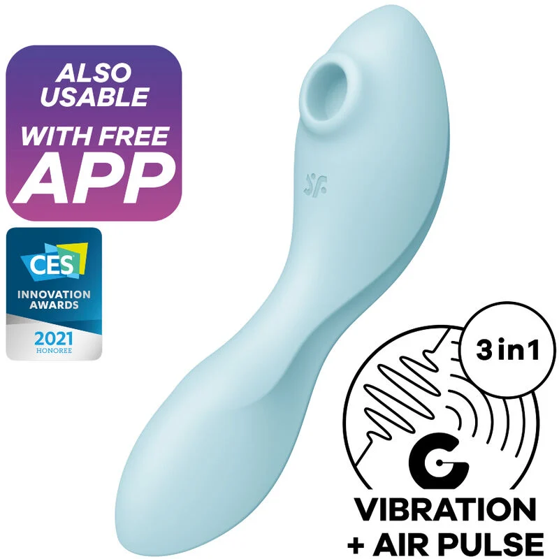 Satisfyer Curvy Trinity 5+ – Vibratore Air Pulse con app – foto 5