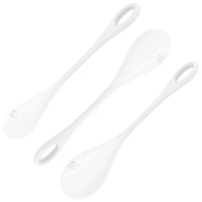 Satisfyer Yoni Power 1 – Set di 3 palline Kegel bianco