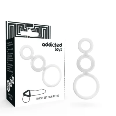 Set anelli Addicted Toys – Tre anelli per il pene trasparenti