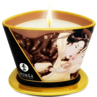 Shunga Mini Caress – Candela da massaggio al cioccolato 170 ml