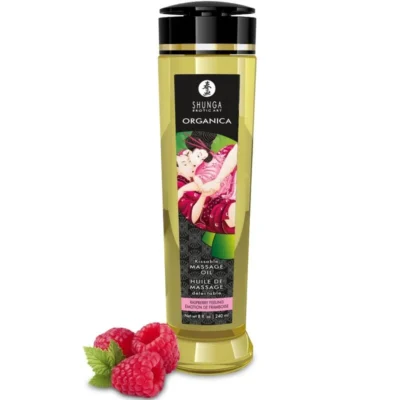 Shunga Organica Lampone – Olio da massaggio baciabile 240 ml