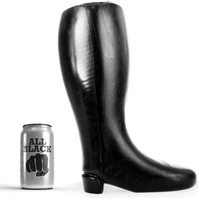 Stivale Fisting All Black – Stivale anale gigante in TPR 31 cm