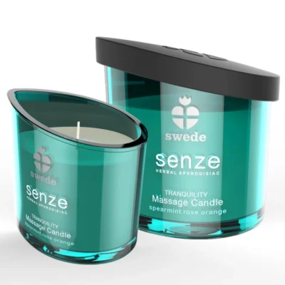 Swede Senze Tranquility – Candela da massaggio menta, rosa, arancia