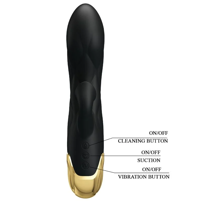 Vibratore Rabbit Pretty Love – Lusso nero ricaricabile – foto 3