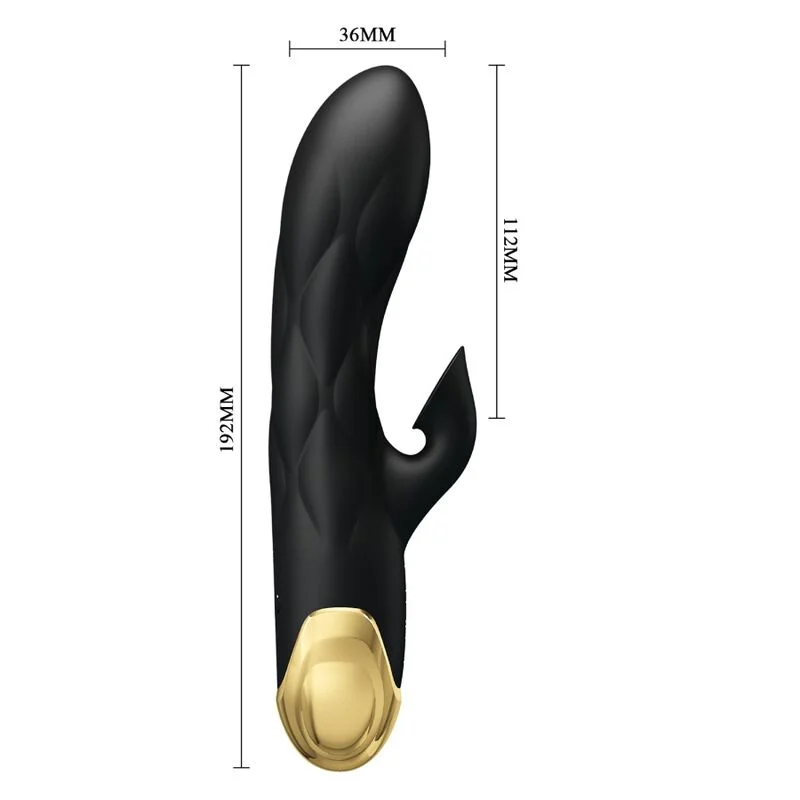 Vibratore Rabbit Pretty Love – Lusso nero ricaricabile – foto 4